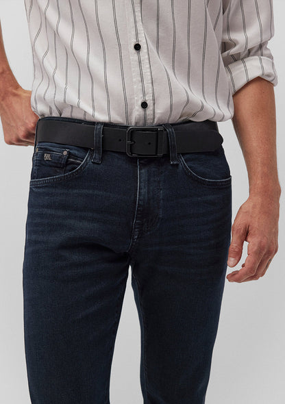 Black Faux Leather Belt