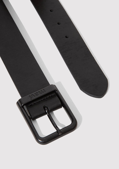 Black Faux Leather Belt