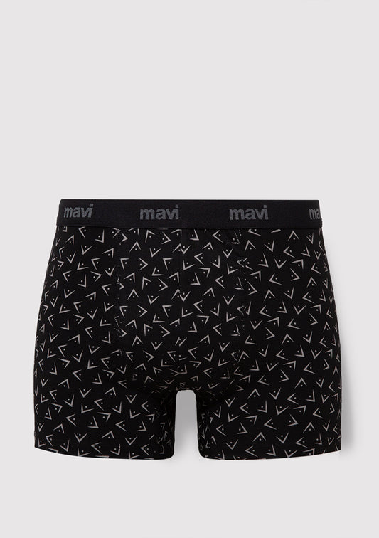 Printed Black Boxers