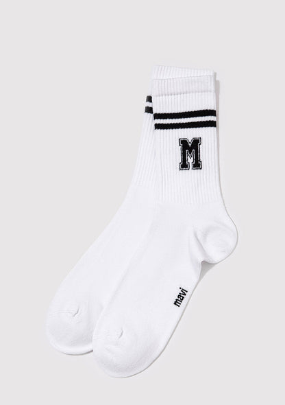 White Crew Socks
