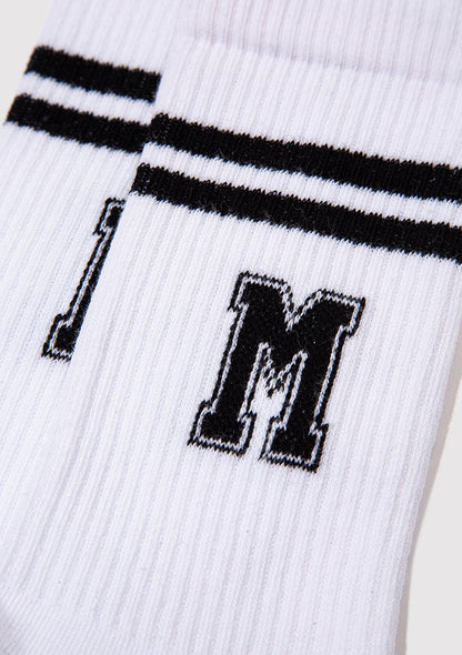 White Crew Socks
