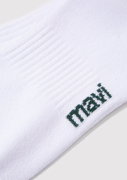 Mavi Logo Printed White Socket Socks