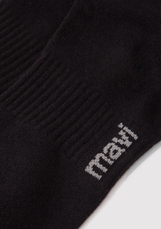 Mavi Logo Printed Black Socket Socks
