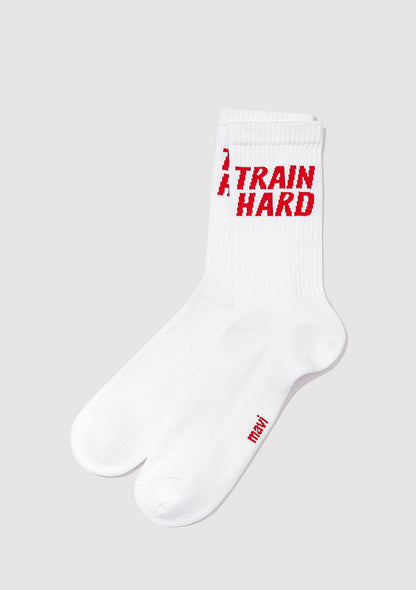 Printed White Socket Socks