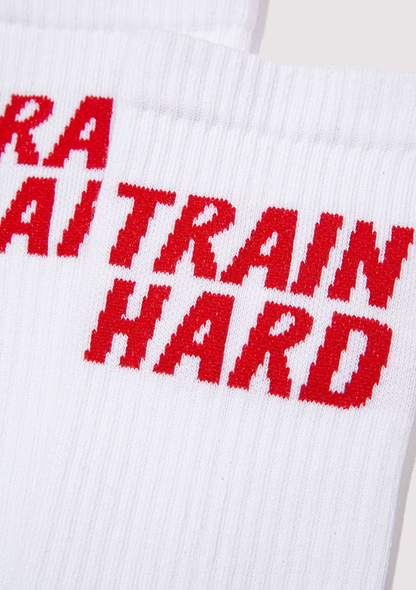 Printed White Socket Socks