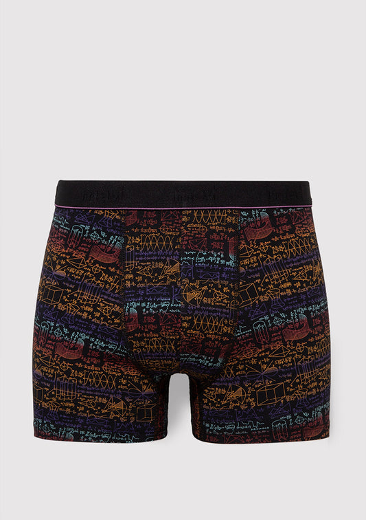 Triple Pack Printed Black Boxers Set