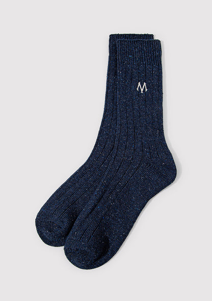 Navy Boot Socks