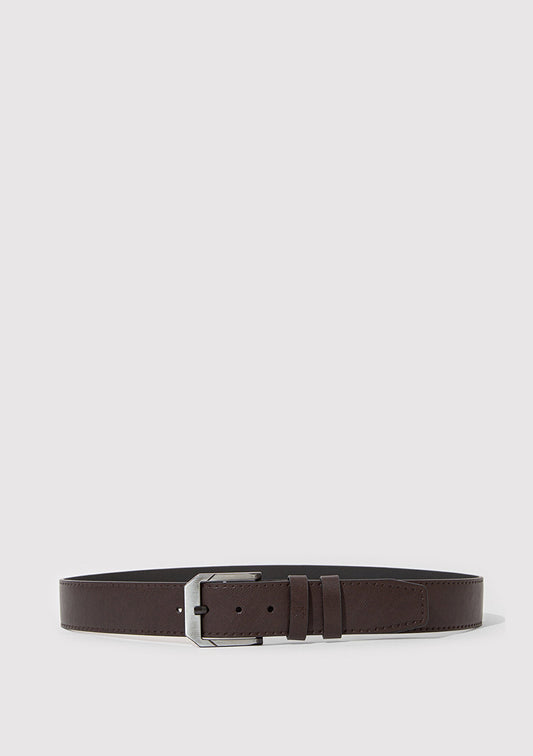Brown Faux Leather Belt
