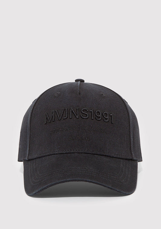Embroidered Black Cap
