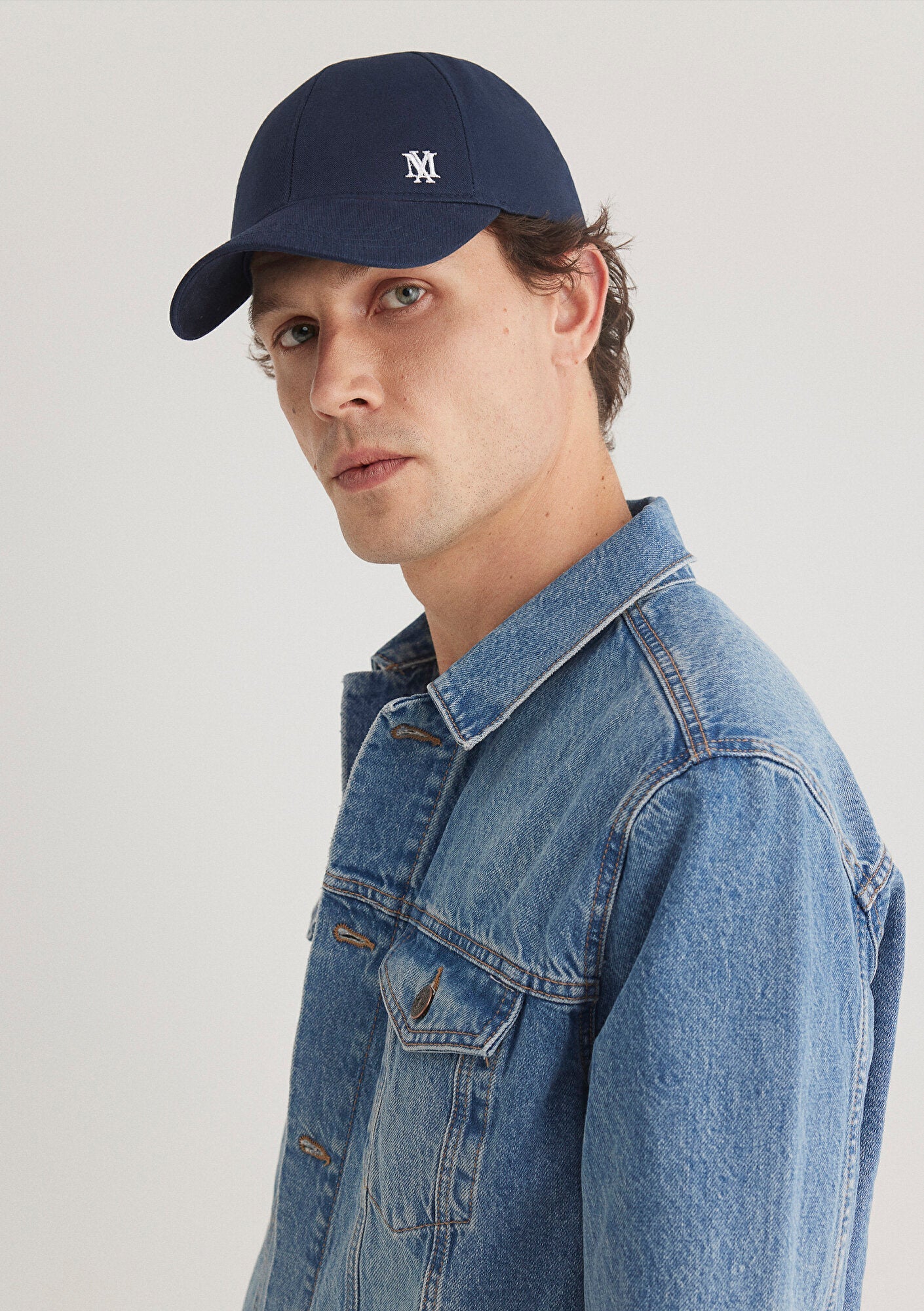 M Logo Navy Cap
