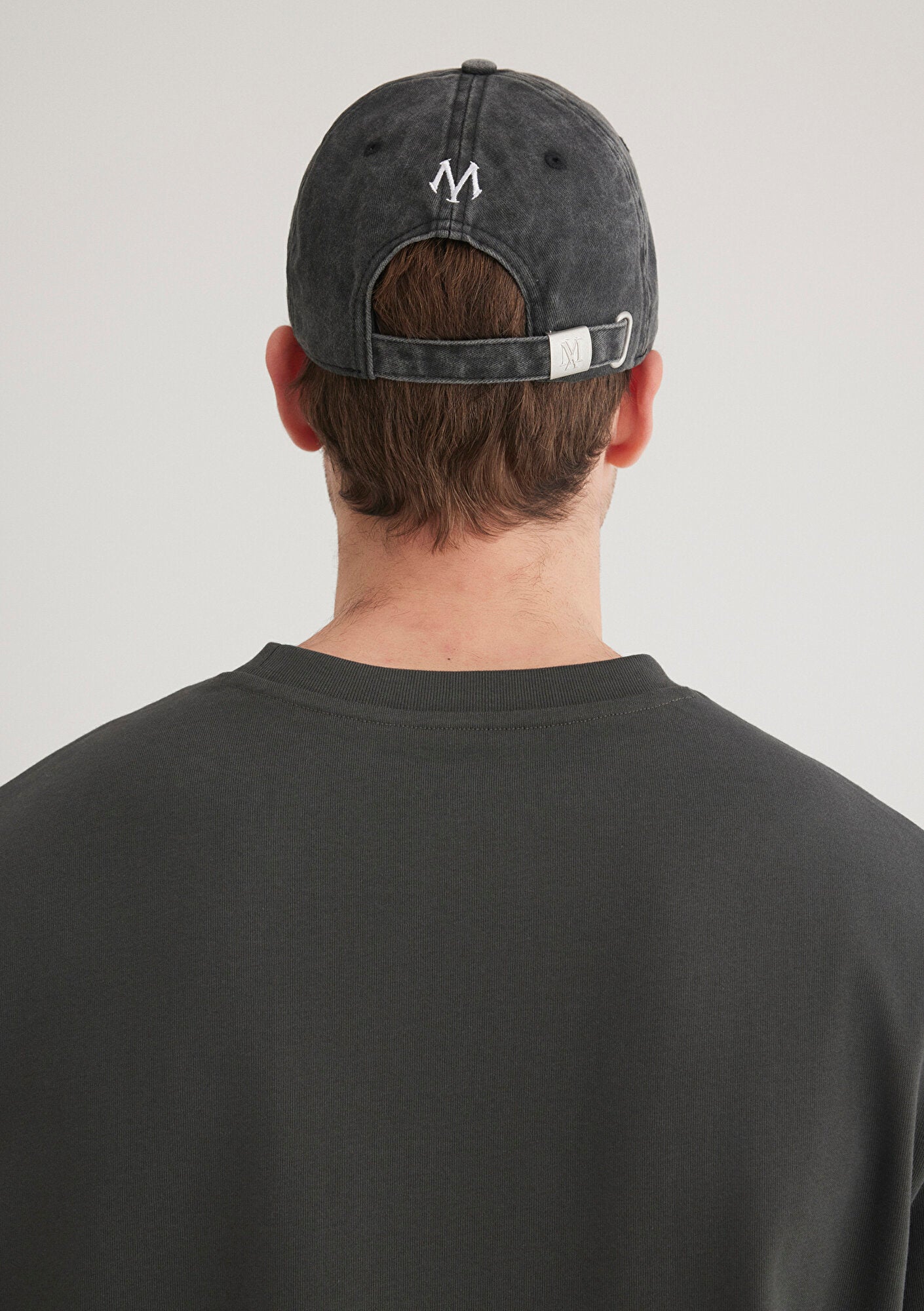 Embroidered Anthracite Cap