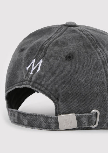 Embroidered Anthracite Cap