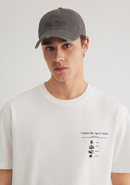 Embroidered Gray Cap