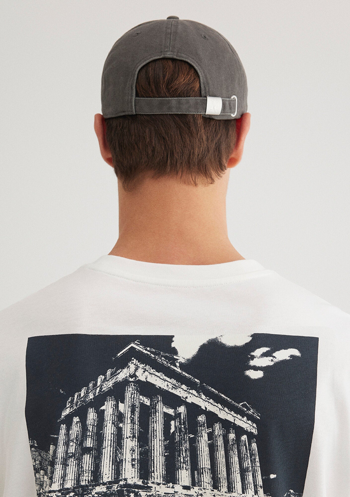 Embroidered Gray Cap