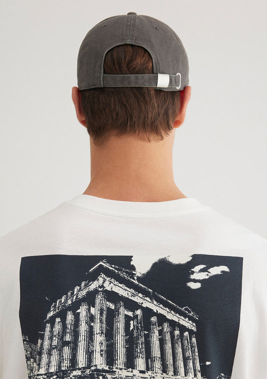 Embroidered Gray Cap