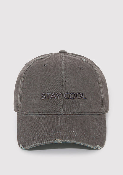 Embroidered Gray Cap