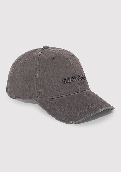 Embroidered Gray Cap