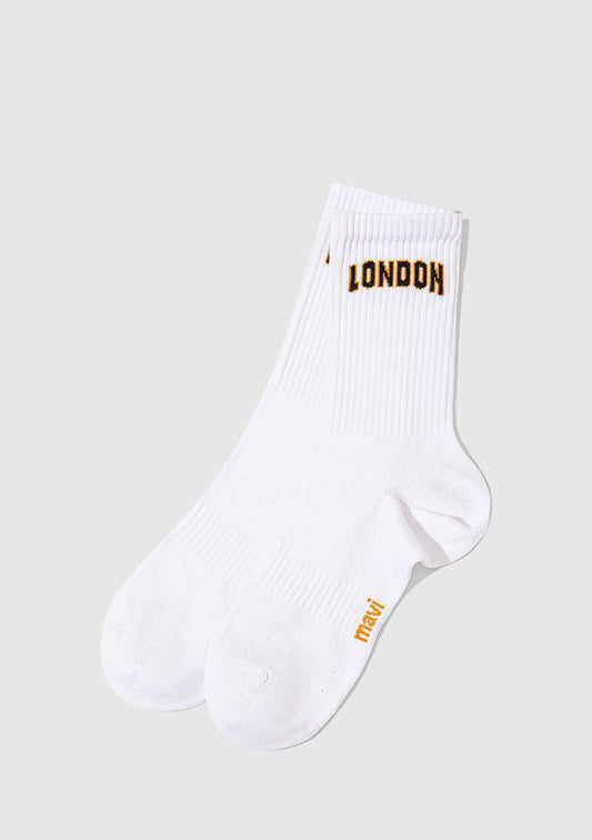 White Socket Socks