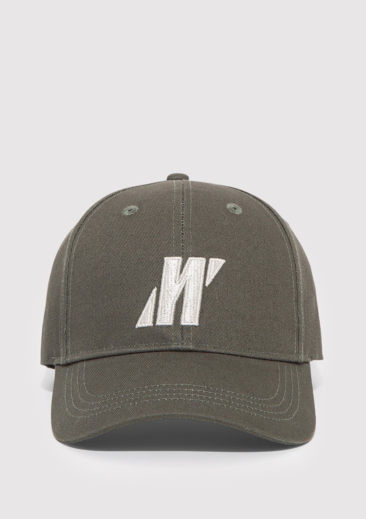 Embroidered Anthracite Cap