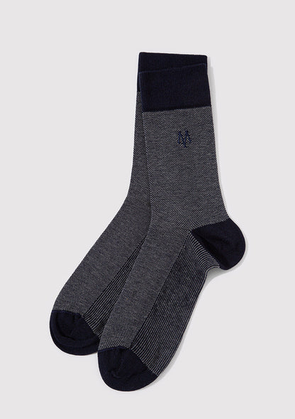 Navy Socket Socks