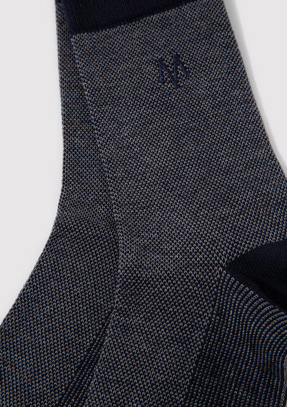 Navy Socket Socks