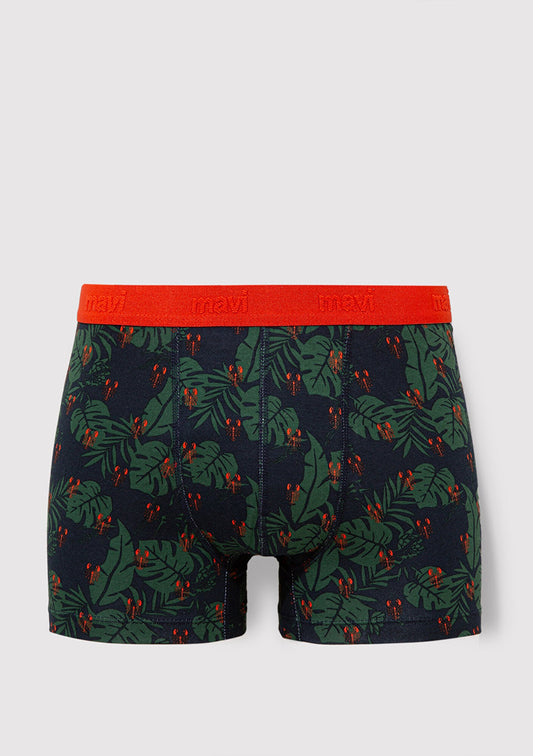 Navy Printed Boxers