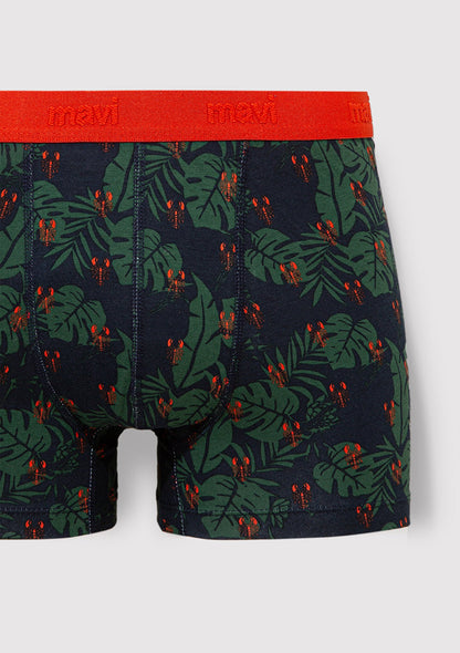 Navy Printed Boxers