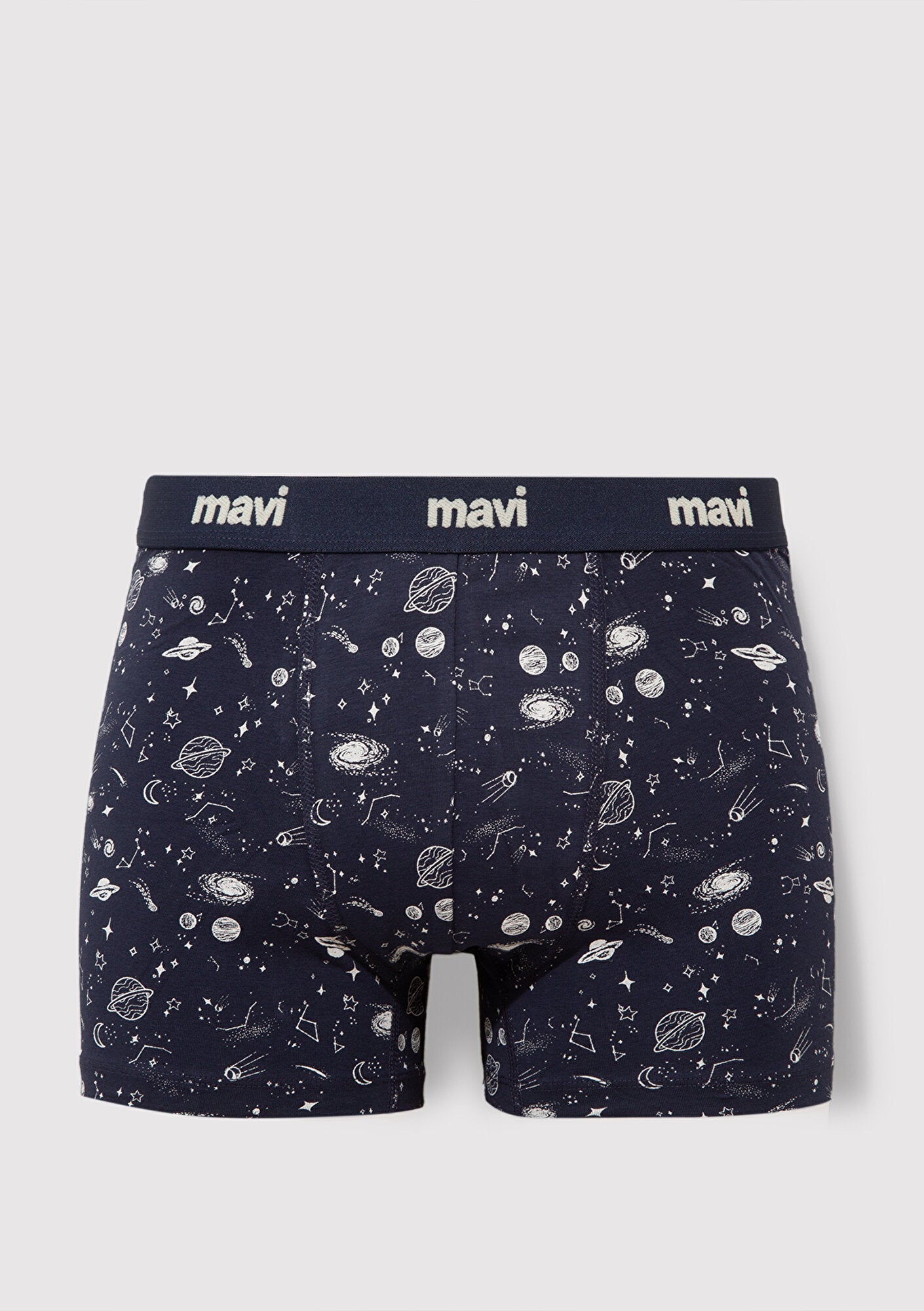 Navy Printed Boxers