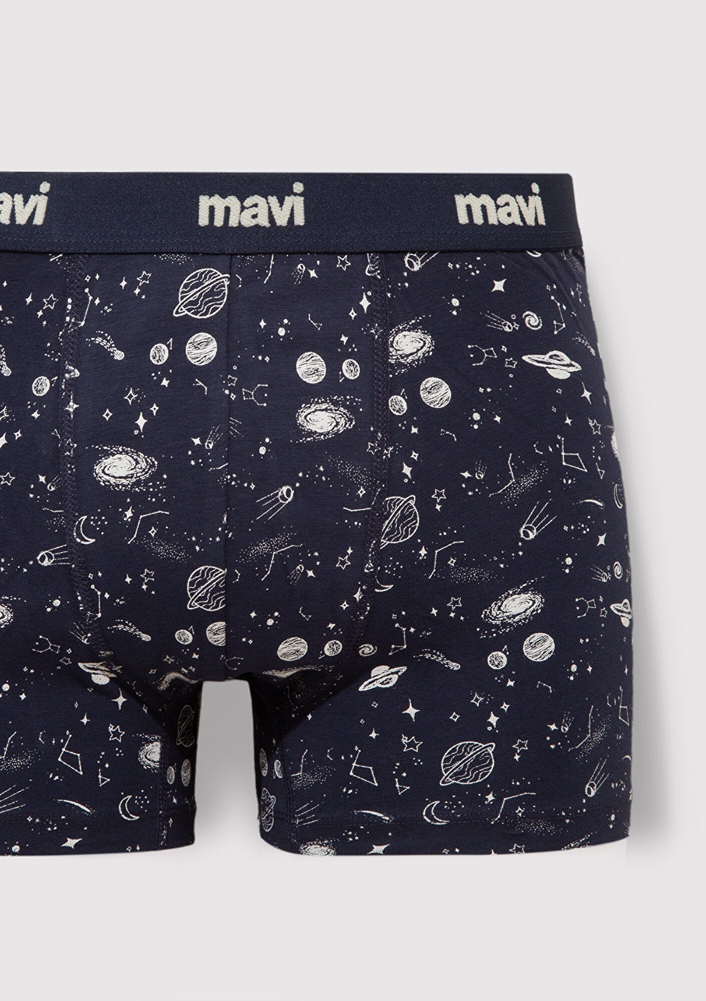 Navy Printed Boxers