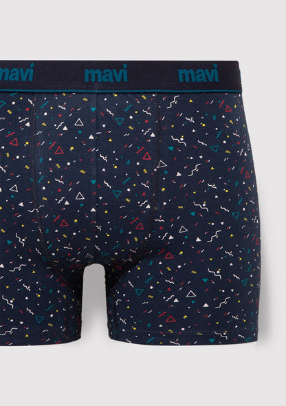 Printed Navy Boxers