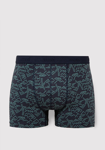 Printed Navy Boxers