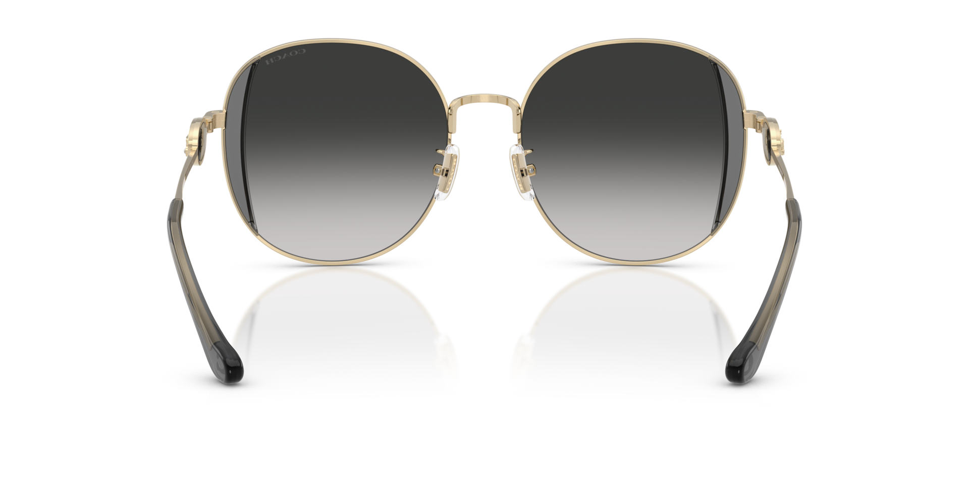 0HC7176B-Coach Sunwear-Shiny Light Gold / Smoke