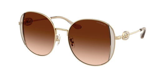 0HC7176B-Coach Sunwear-Shiny Light Gold / Fawn