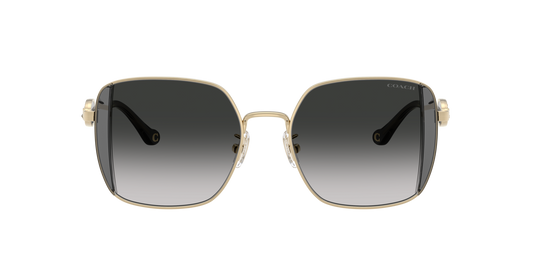 0HC7177B-Coach Sunwear-Shiny Light Gold / Smoke