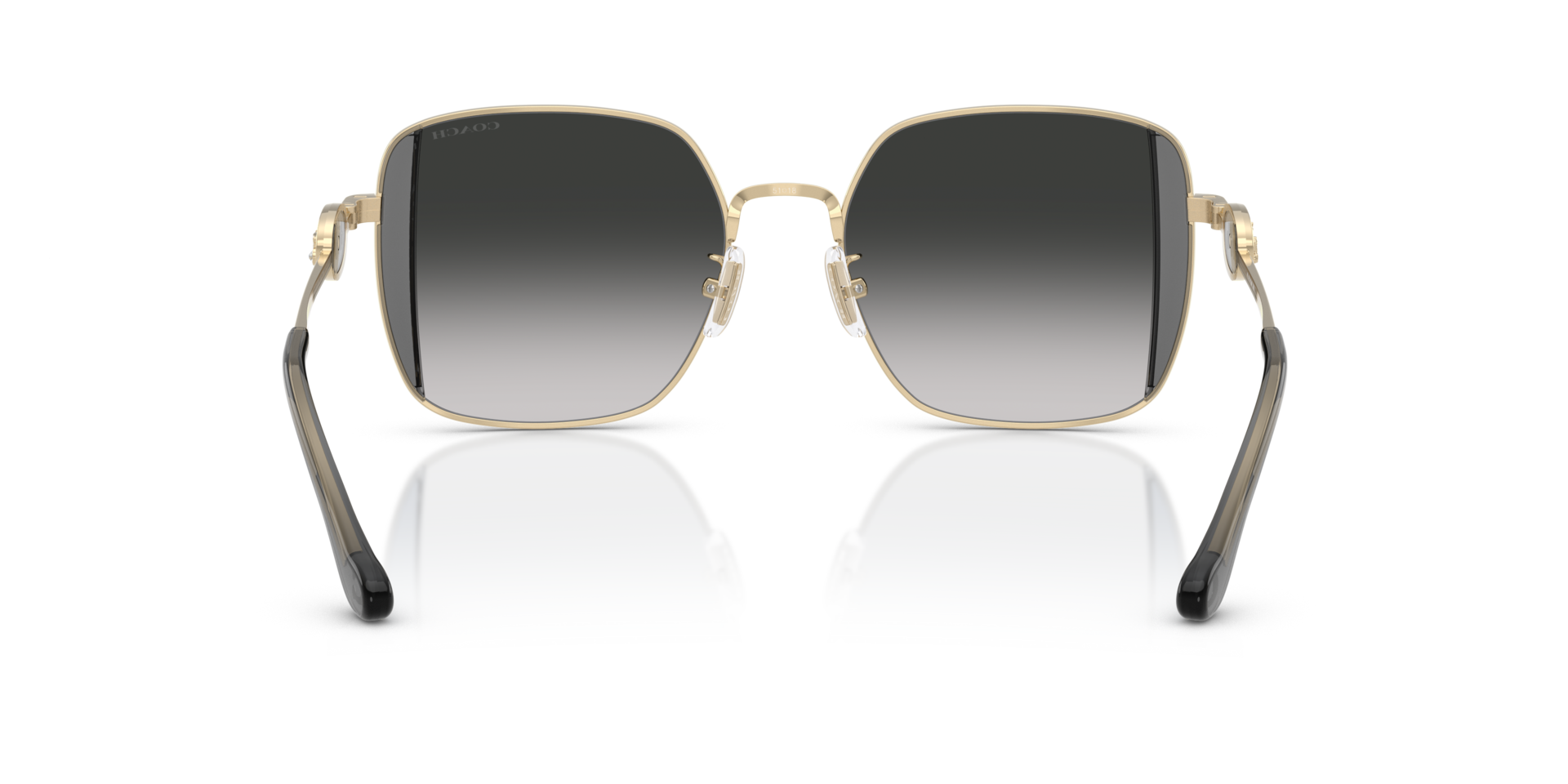 0HC7177B-Coach Sunwear-Shiny Light Gold / Smoke