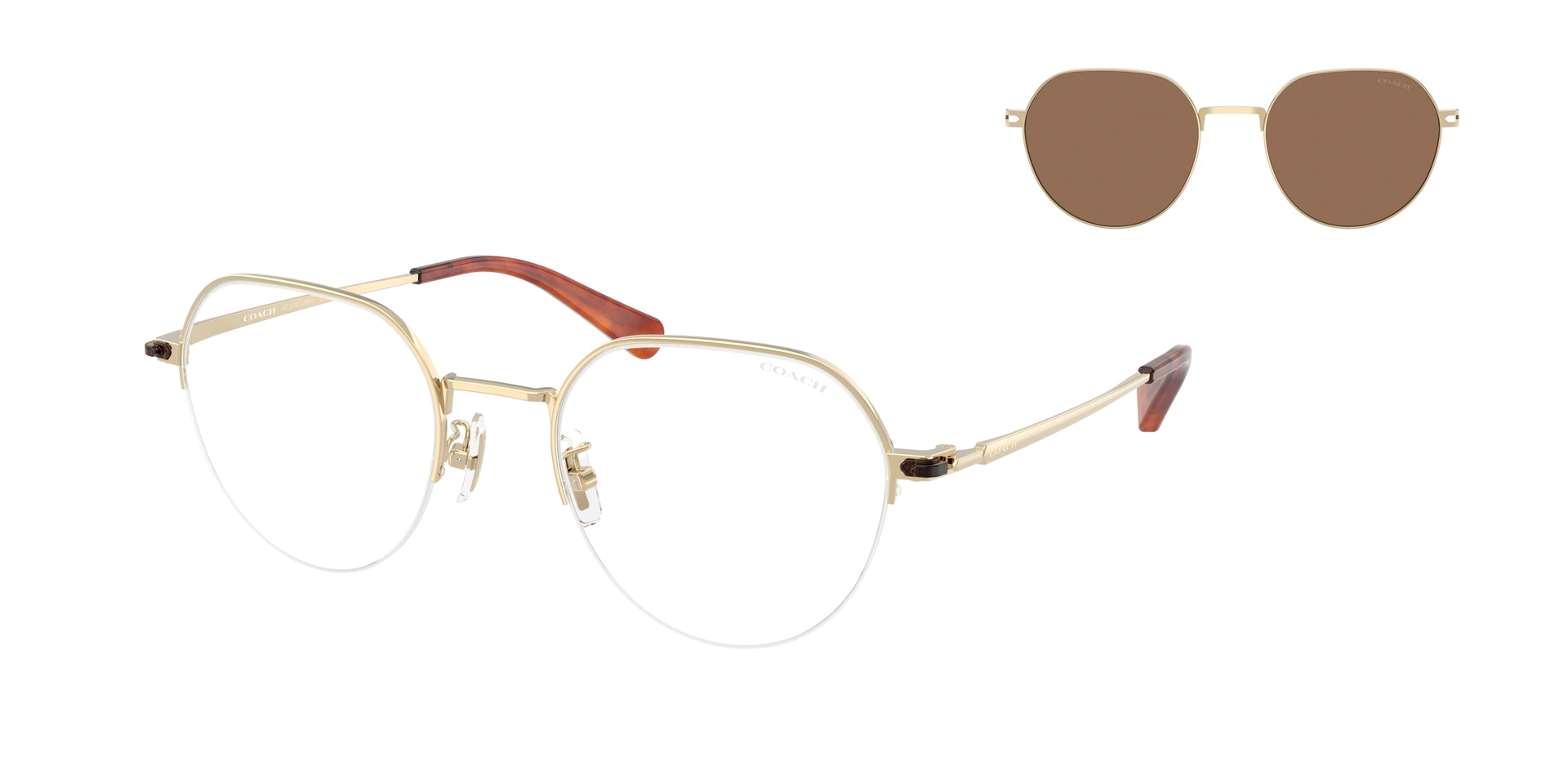 0HC7179-Coach Sunwear-Shiny Light Gold