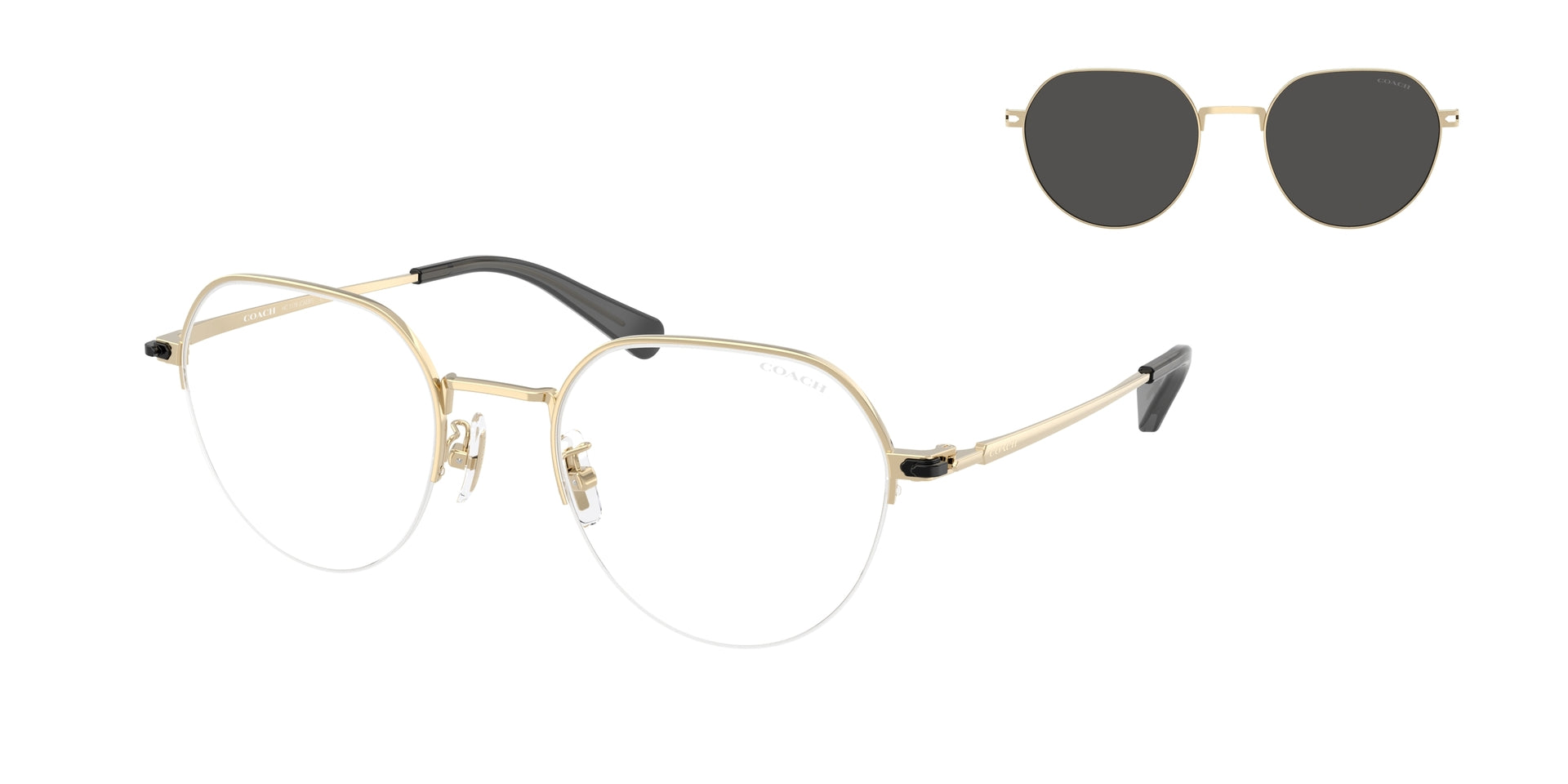 0HC7179-Coach Sunwear-Shiny Light Gold