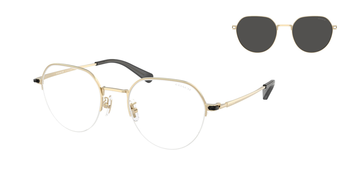 0HC7179-Coach Sunwear-Shiny Light Gold