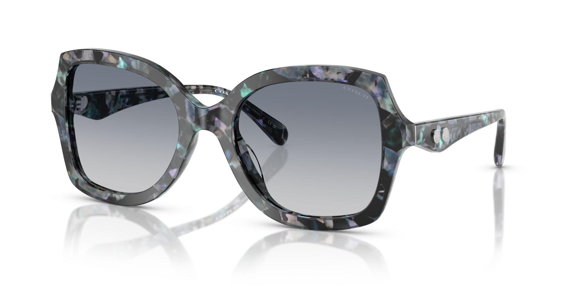 0HC8410U-Polyamide Standard Woman Sunwear-Blue Pearl Tortoise