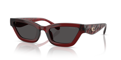 0HC8420U-Coach Sunwear-Transparent Deep Red