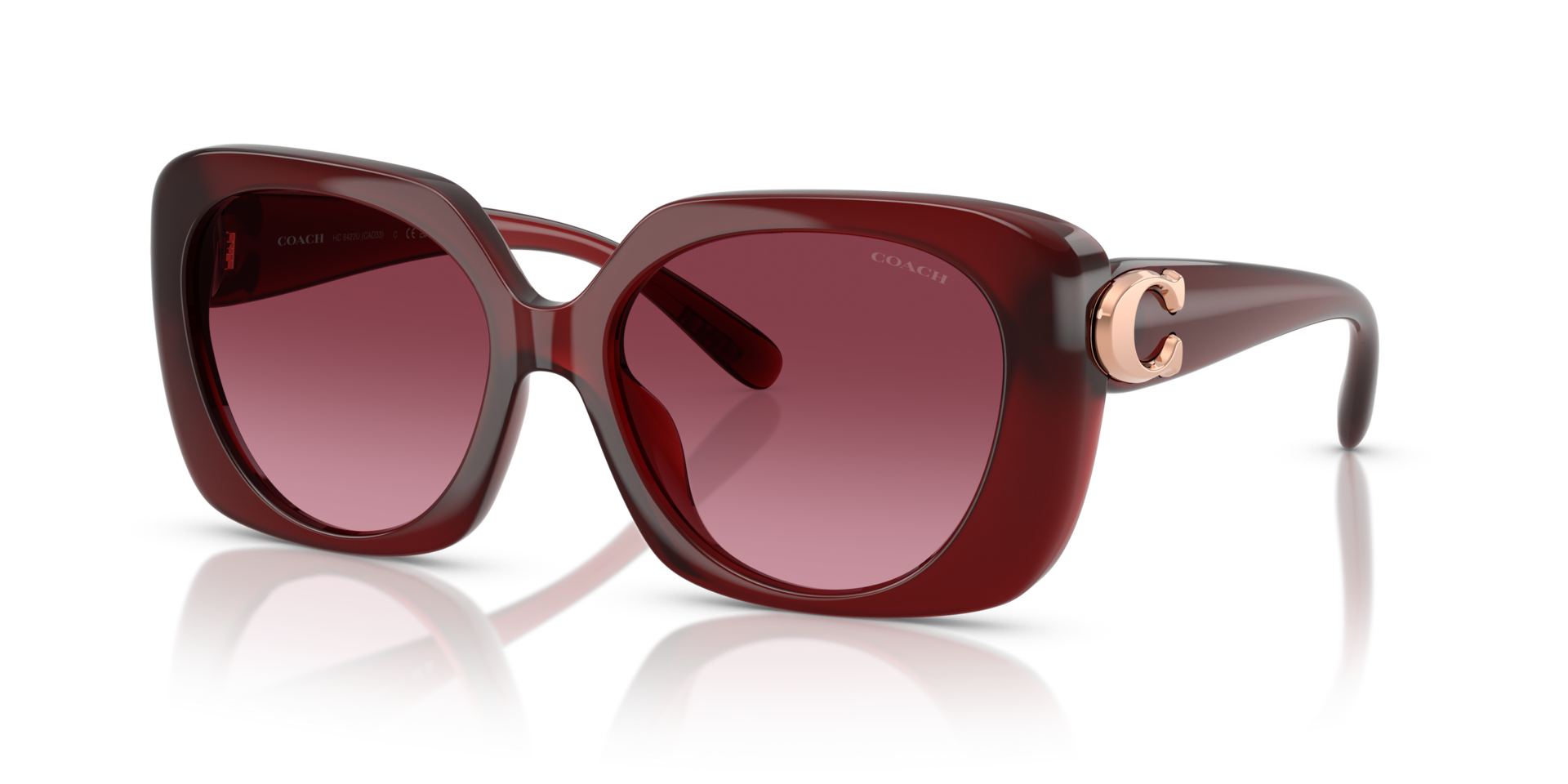 0HC8422U-Coach Sunwear-Milky Burgundy