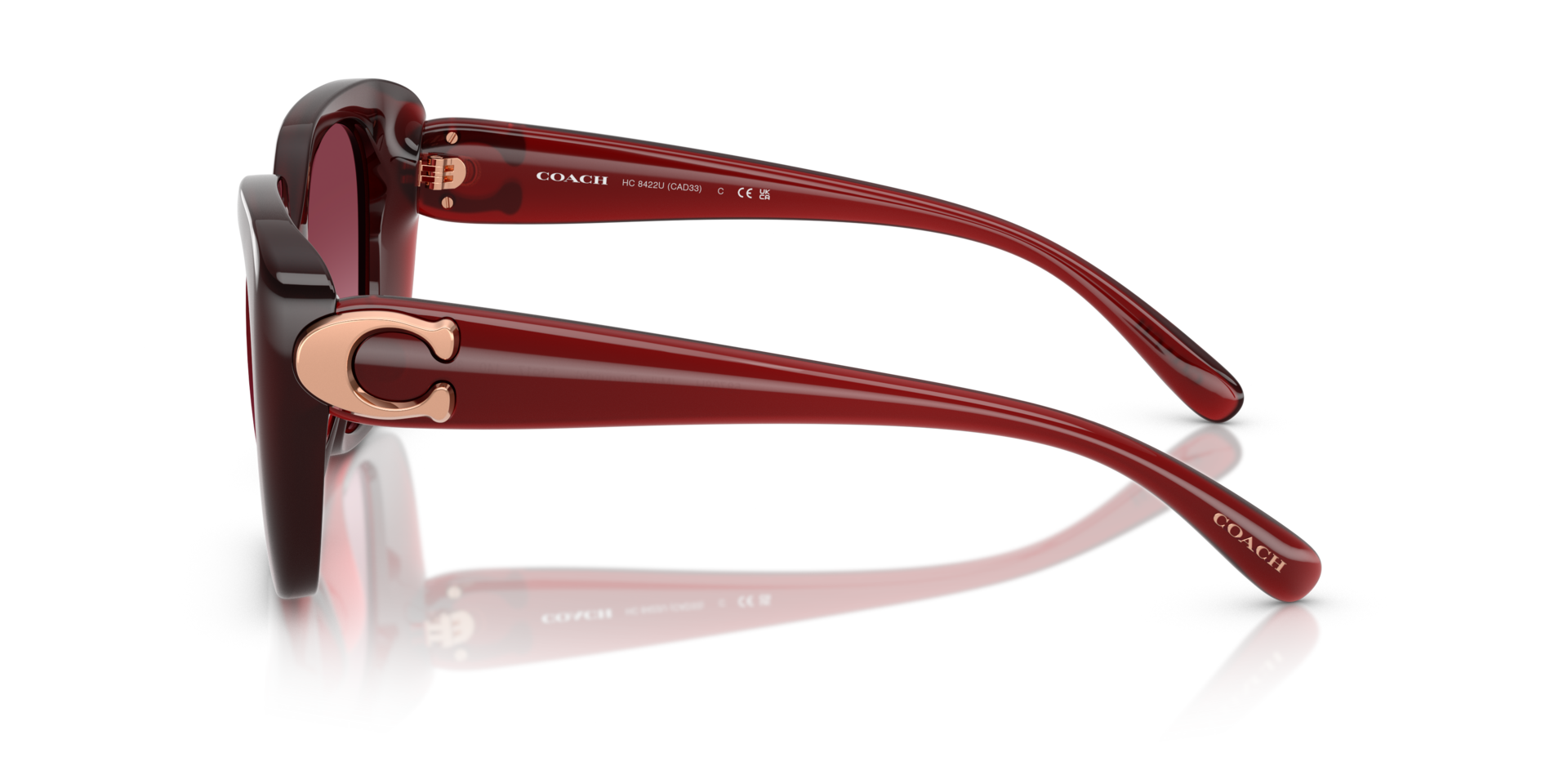 0HC8422U-Coach Sunwear-Milky Burgundy