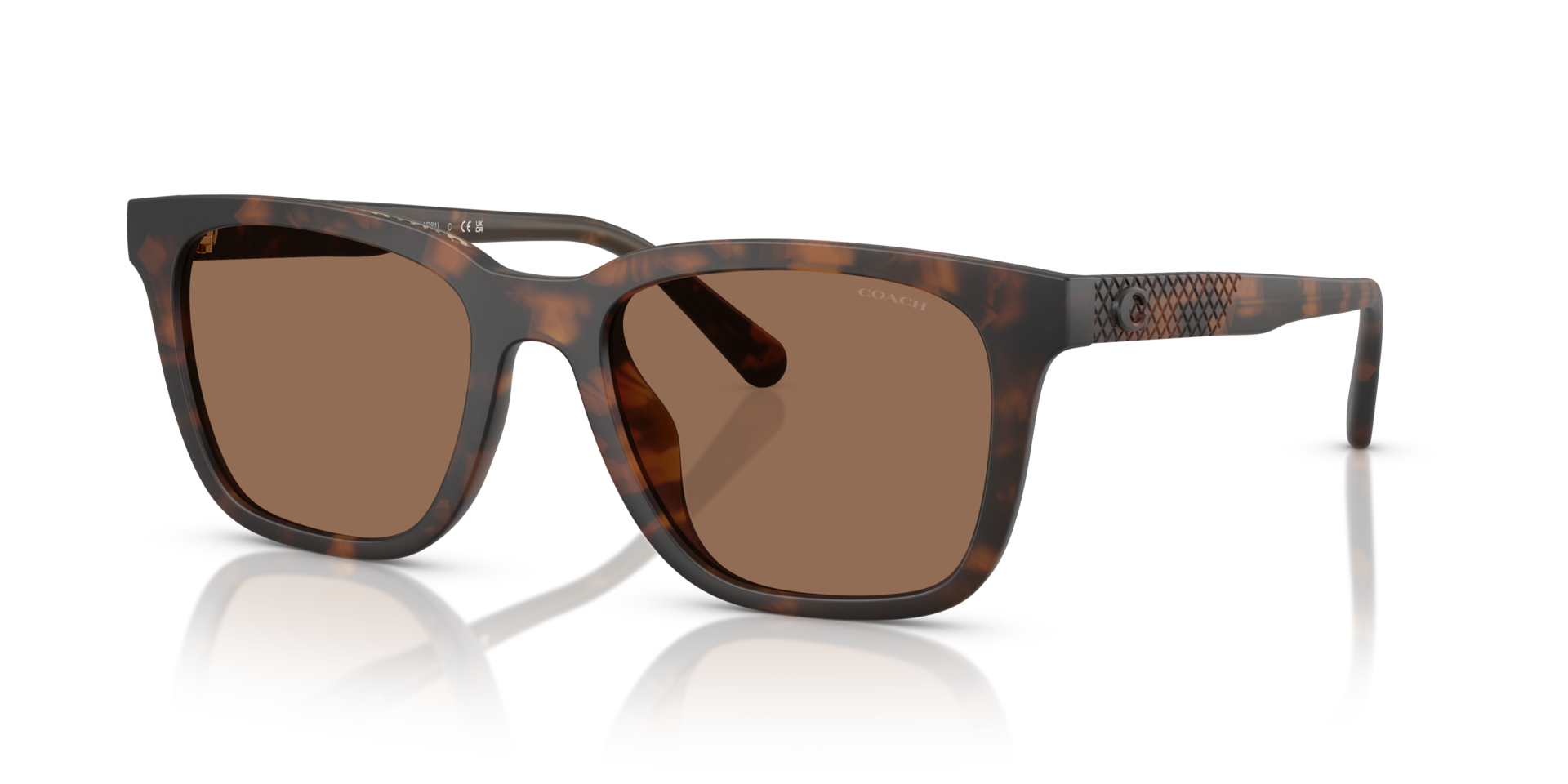 0HC8426U-Coach Sunwear-Matte Dark Tortoise