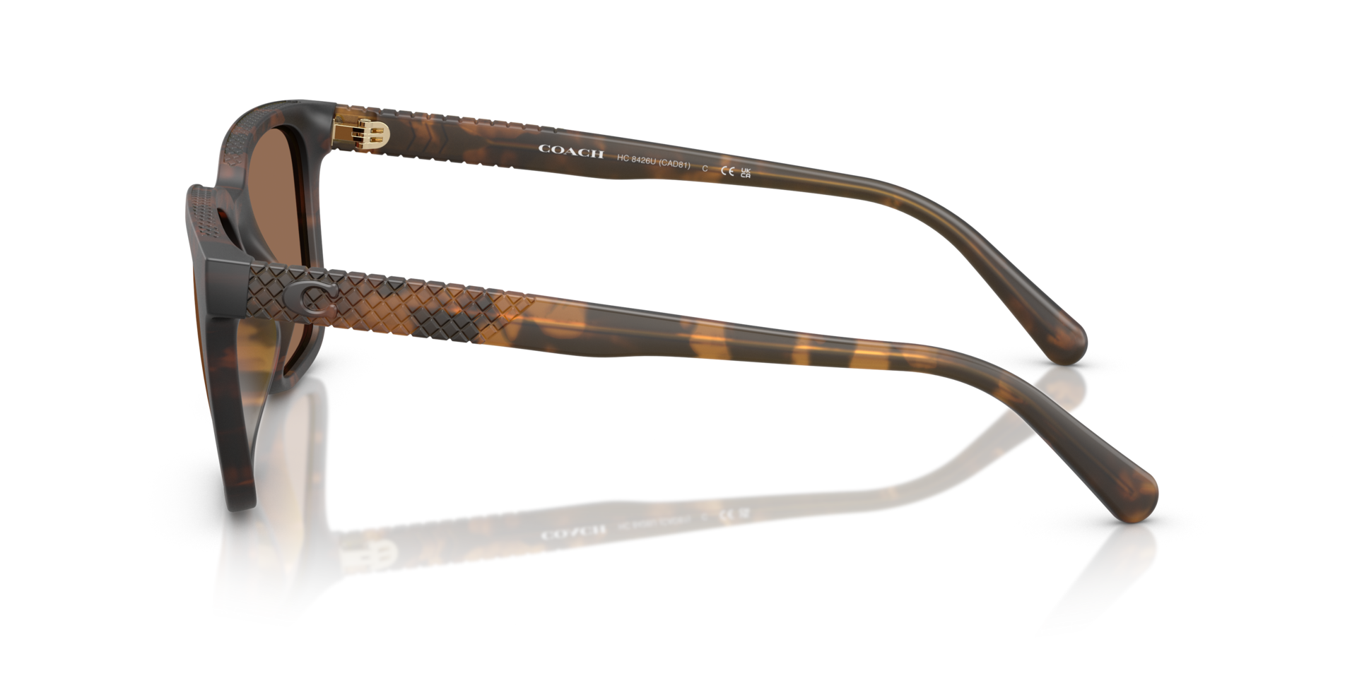 0HC8426U-Coach Sunwear-Matte Dark Tortoise