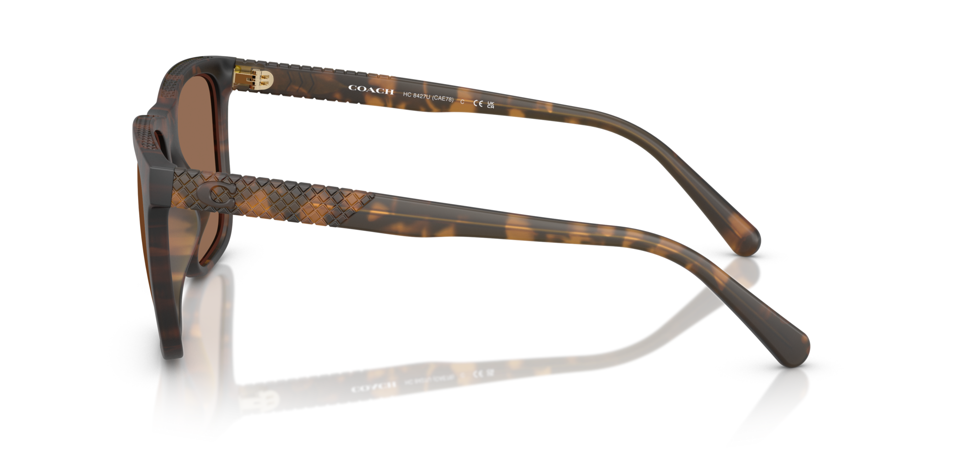 0HC8427U-Coach Sunwear-Matte Dark Tortoise