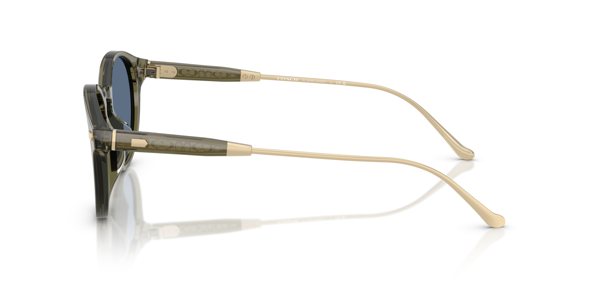 0HC8428U-Coach Sunwear-Transparent Olive