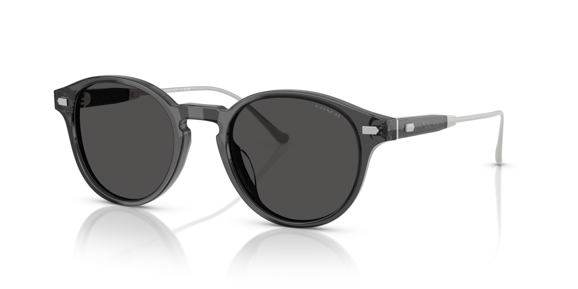 0HC8428U-Coach Sunwear-Transparent Grey