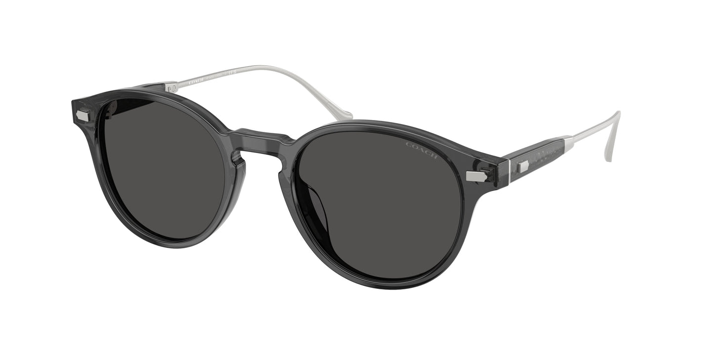 0HC8428U-Coach Sunwear-Transparent Grey