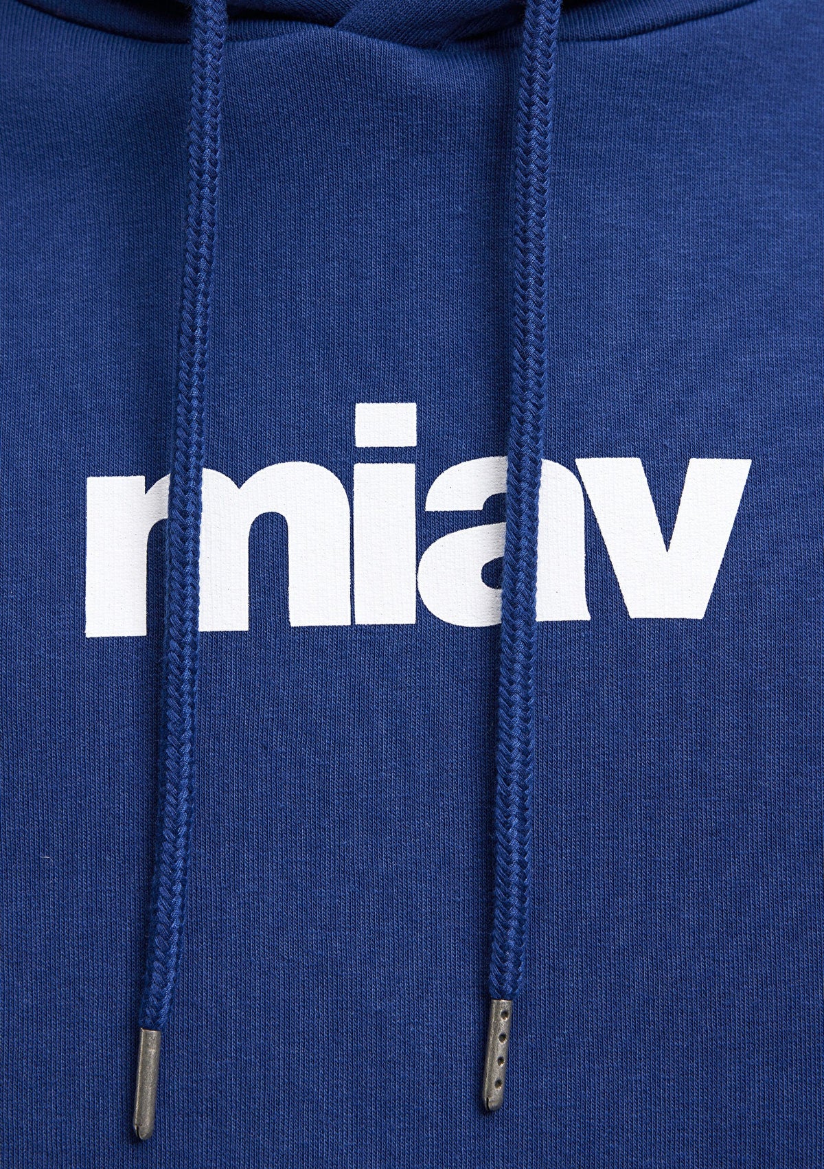Mavi Logo Printed Hooded Blue Sweatshirt
