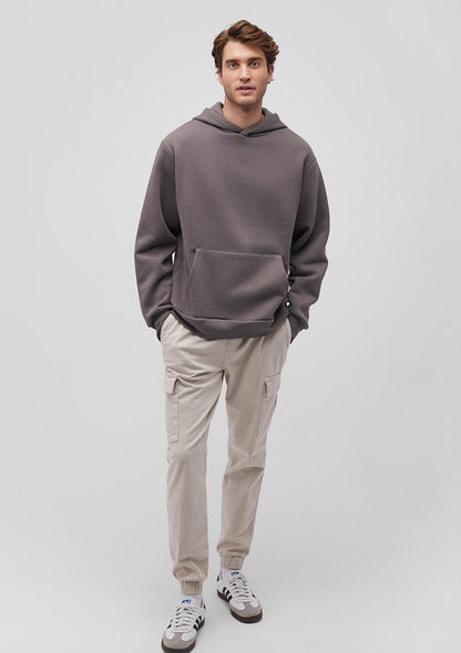 Hooded Grey Basic Sweatshirt